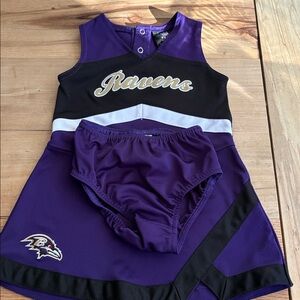 Purple Ravens Cheerleader Outfit